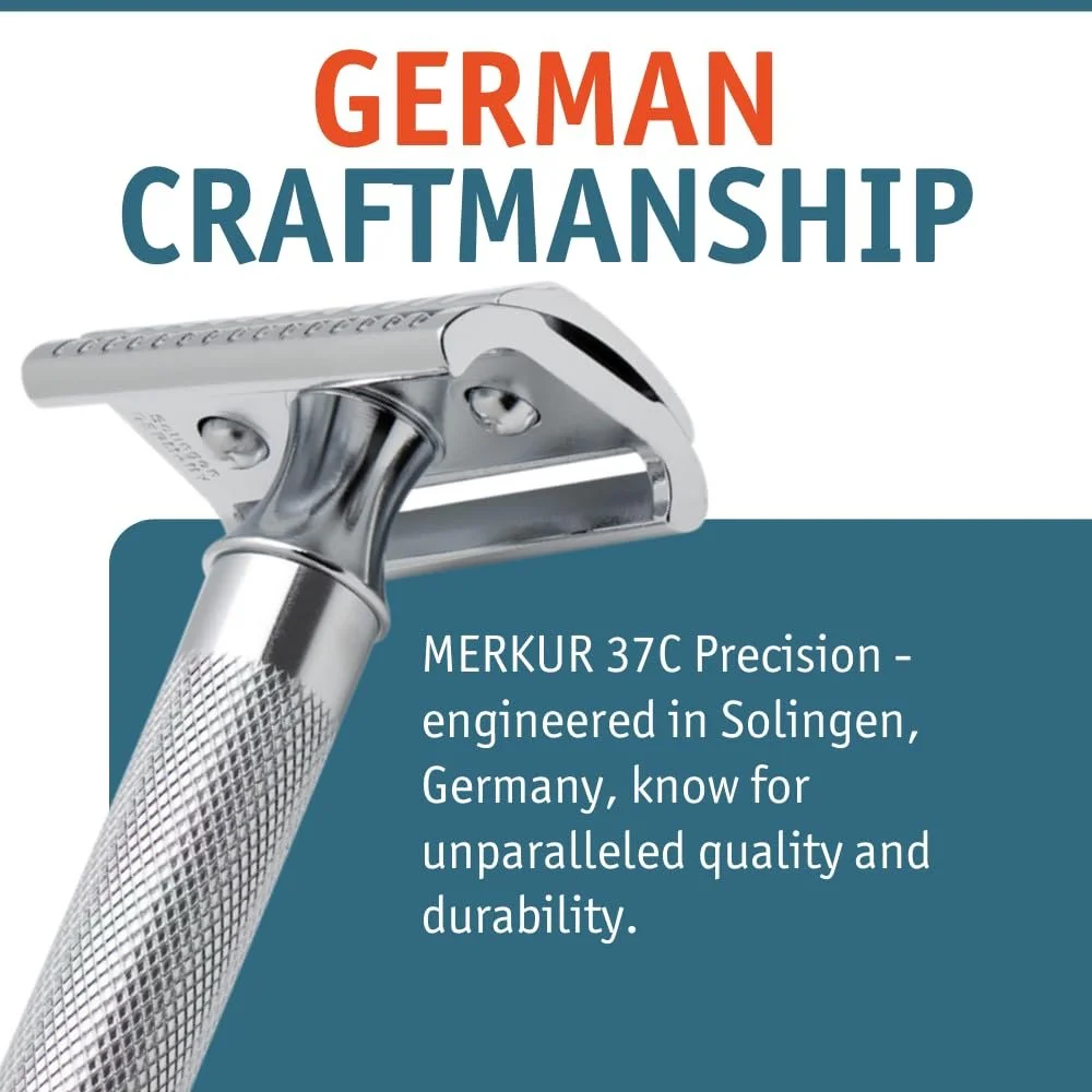 Т-образная бритва MERKUR DOVO 37C Slant Bar, фото №4