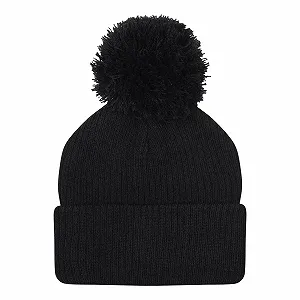 Шапка с помпоном UMBRO Детская, черная synthetic.ua - Фото 1