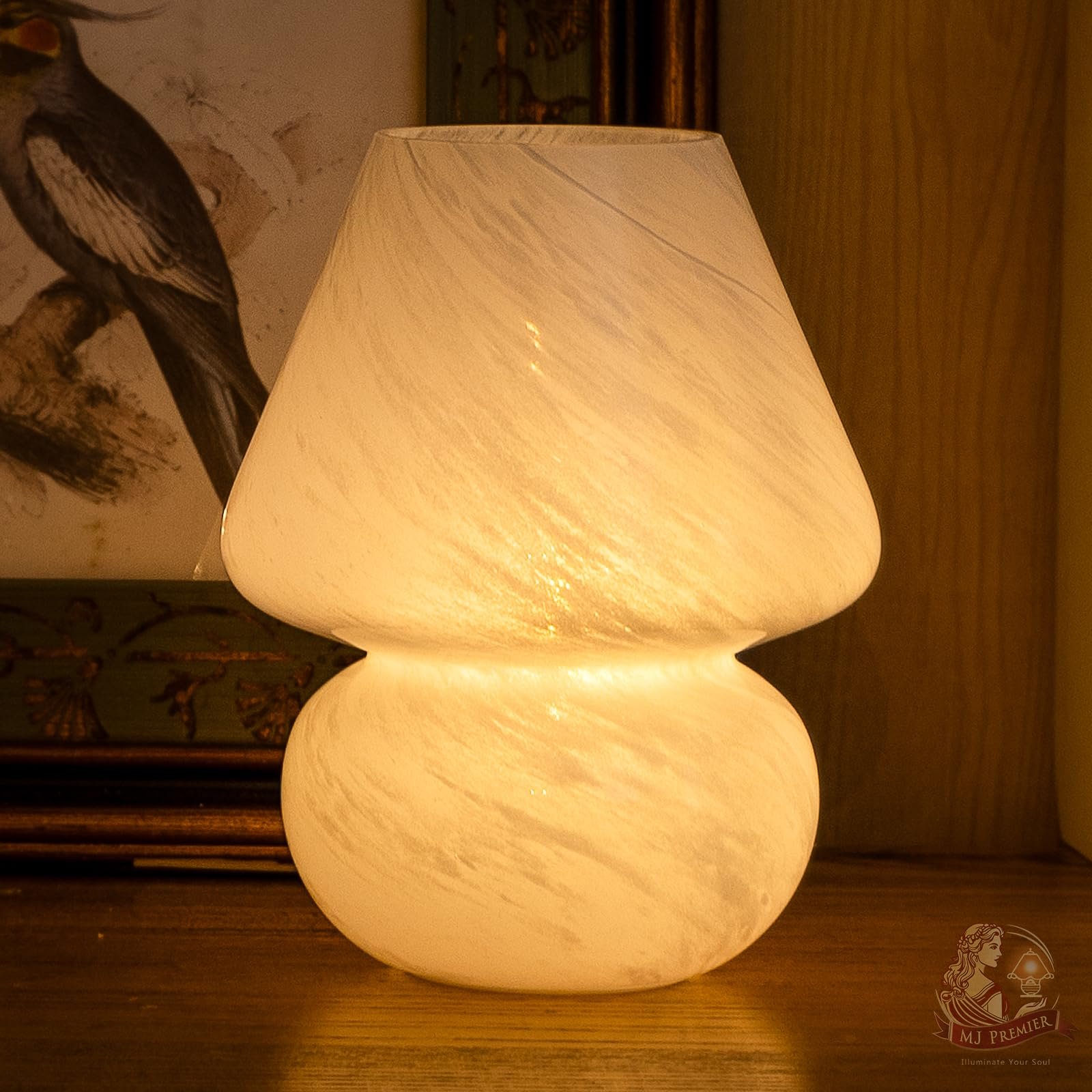 Настольная лампа MJ Mushroom Беспроводная LED на батарейках Белые облака, фото №9