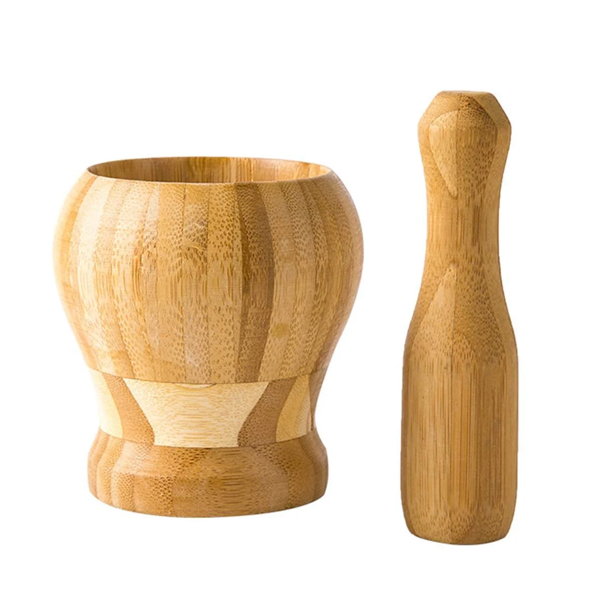 Ступка з товкачиком NATURAL LIGHTWEIGHT Ефективне подрібнення та розтирання спецій, імбиру та часнику Міцна, Легко миється, фото №1