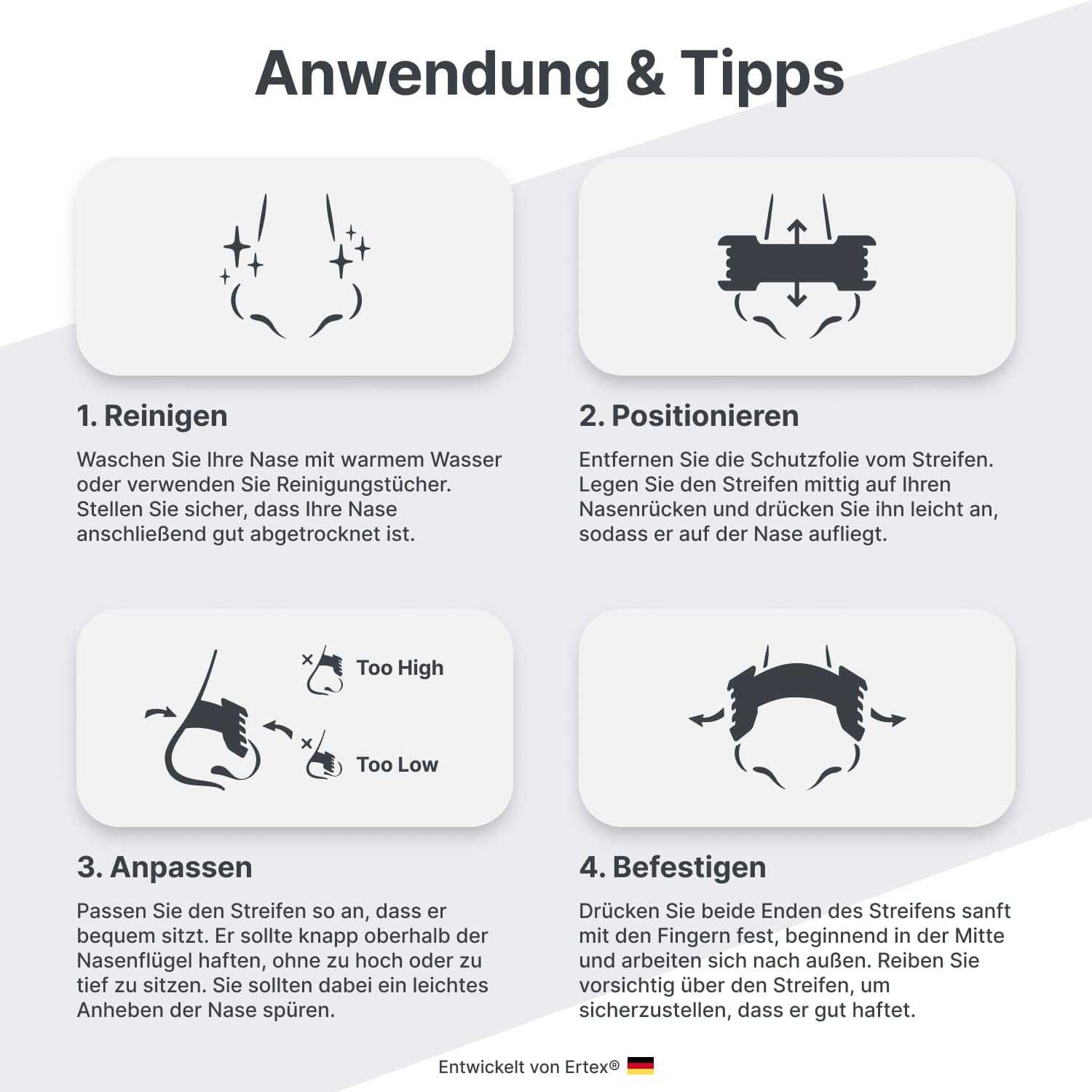 Пластыри для носа Ertex Прозрачные 30 шт., фото №6