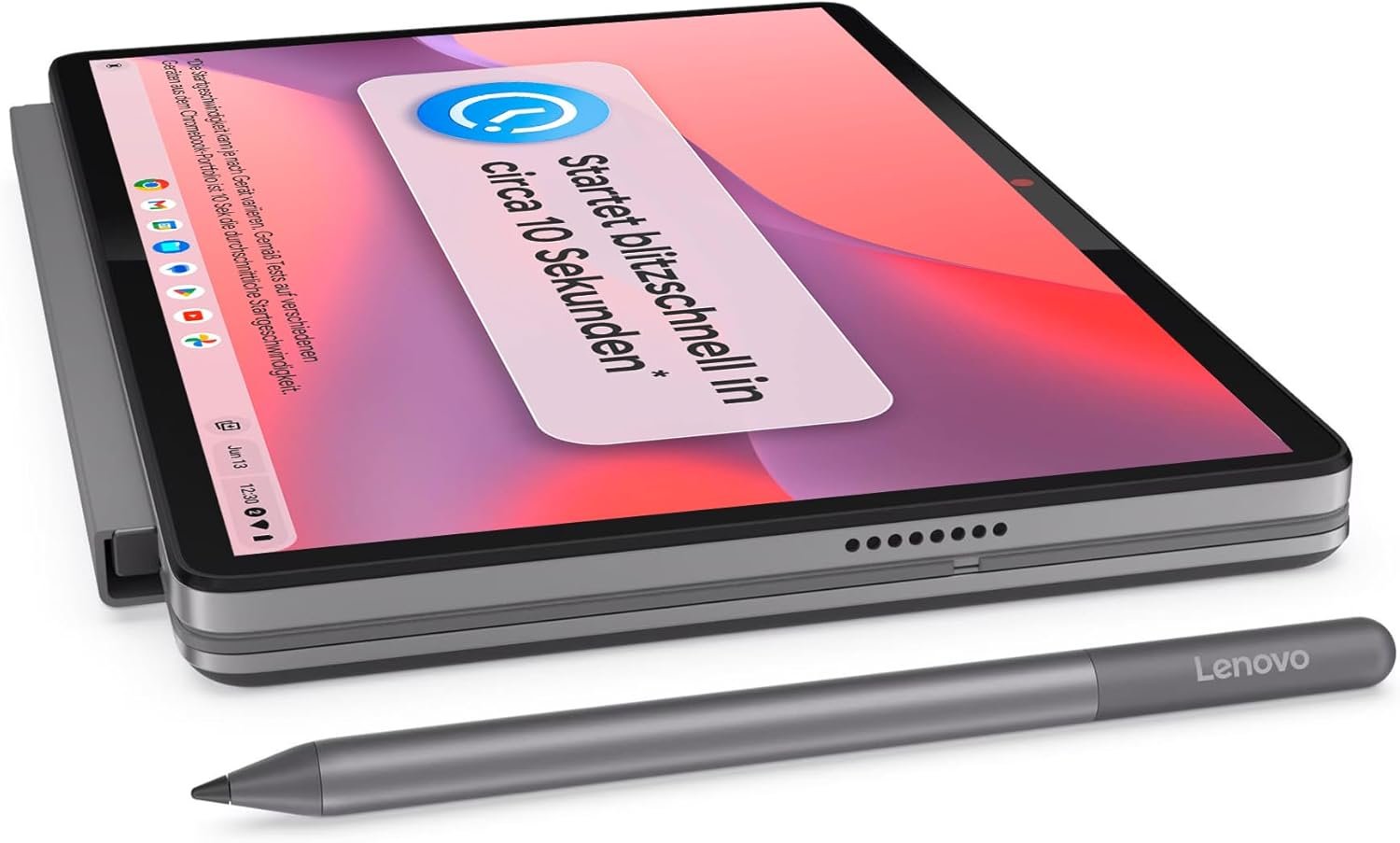 Сенсорный ноутбук 10.95" Lenovo Chromebook Duet 11M889 MediaTek Kompanio 838 RAM 4GB eMMC 128GB 12ч батарея ChromeOS Алюминиевый корпус (UKR), фото №3