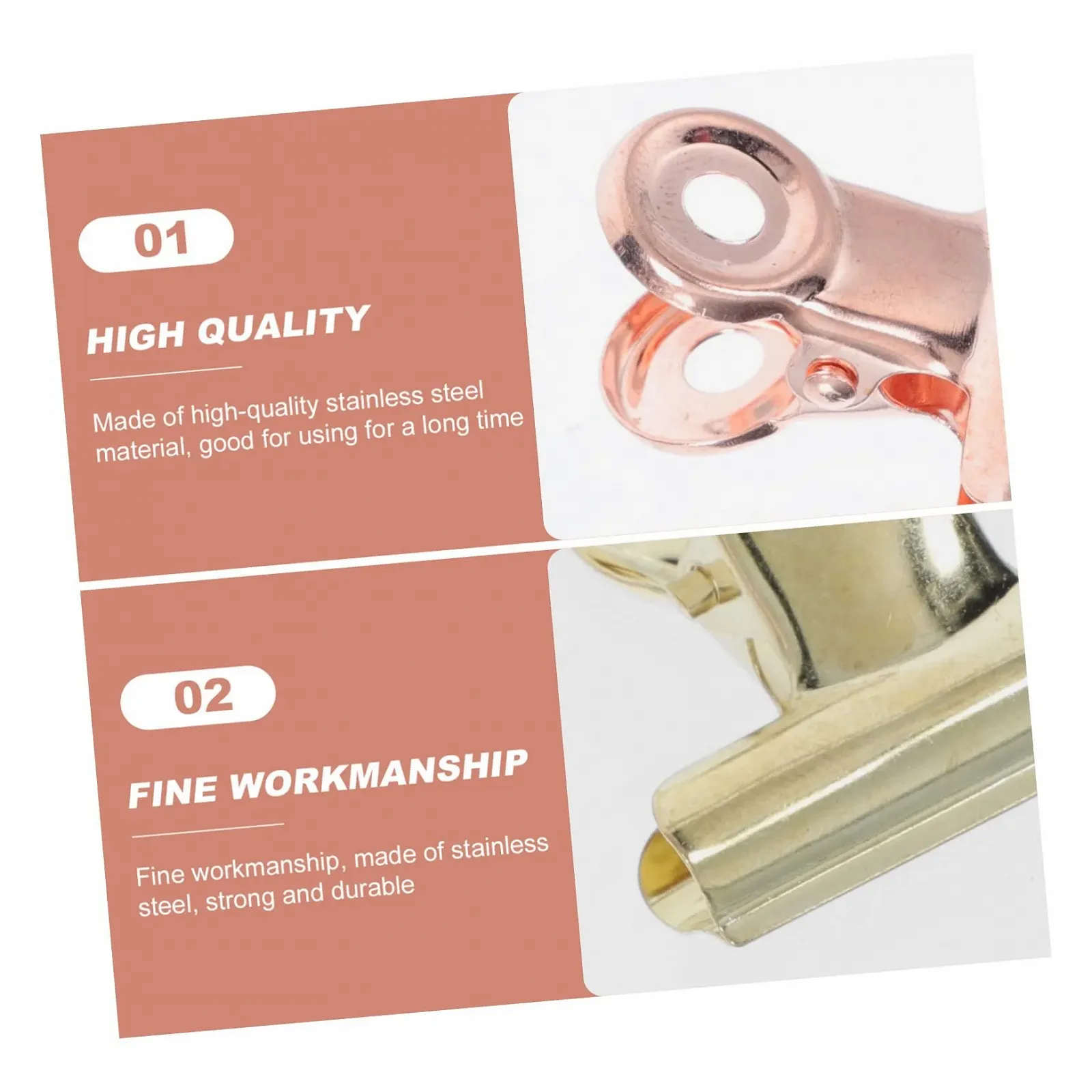 Кліпси OATIPHO для манікюру 12 шт. Рожеве золото, фото №4 Кліпси OATIPHO для манікюру 12 шт. Рожеве золото, фото №4