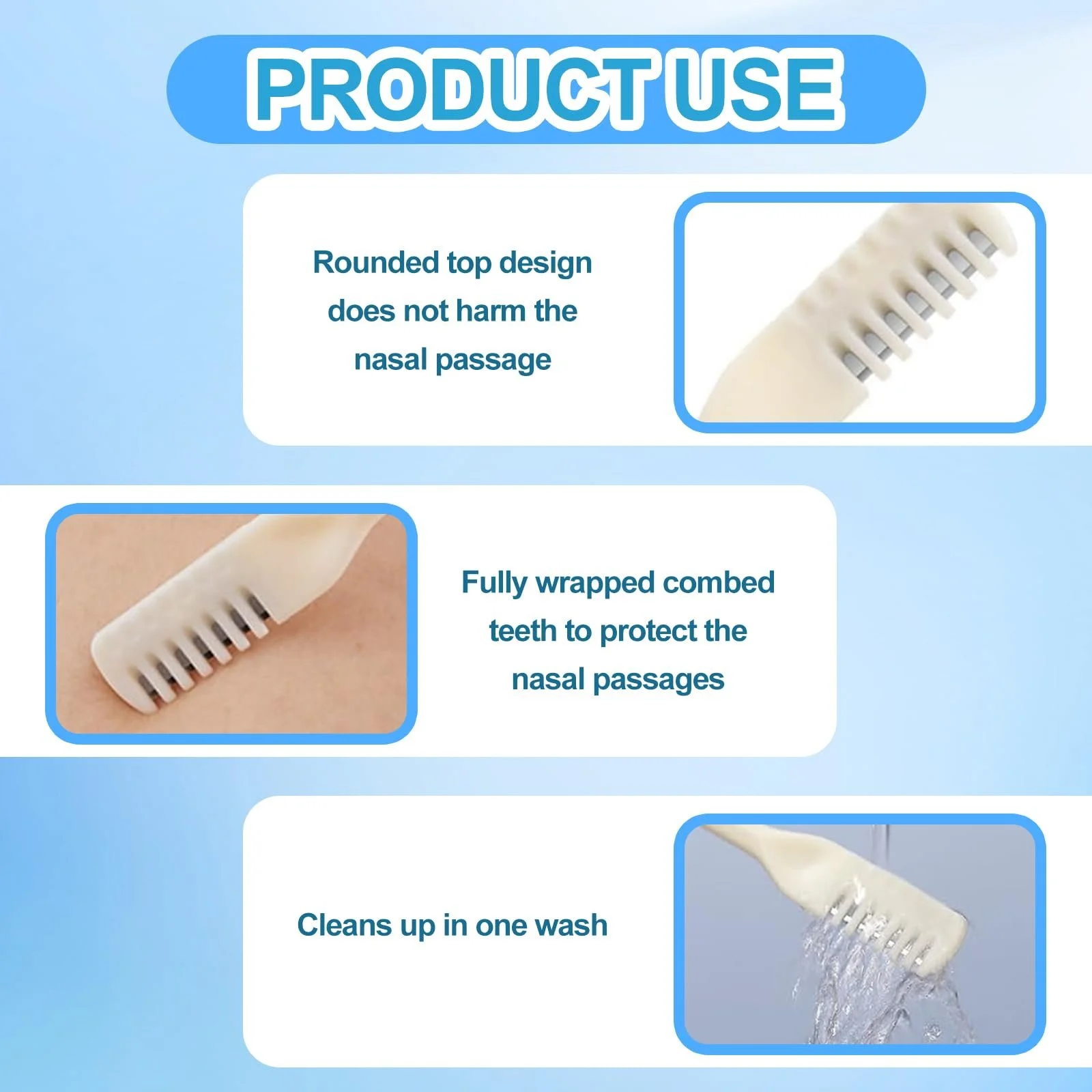 Набір QTTRPCU 10шт. 2-в-1 Тример для носу 360° Поворотний Миється для видалення волосся з ніздрів (5 кольорів), фото №4