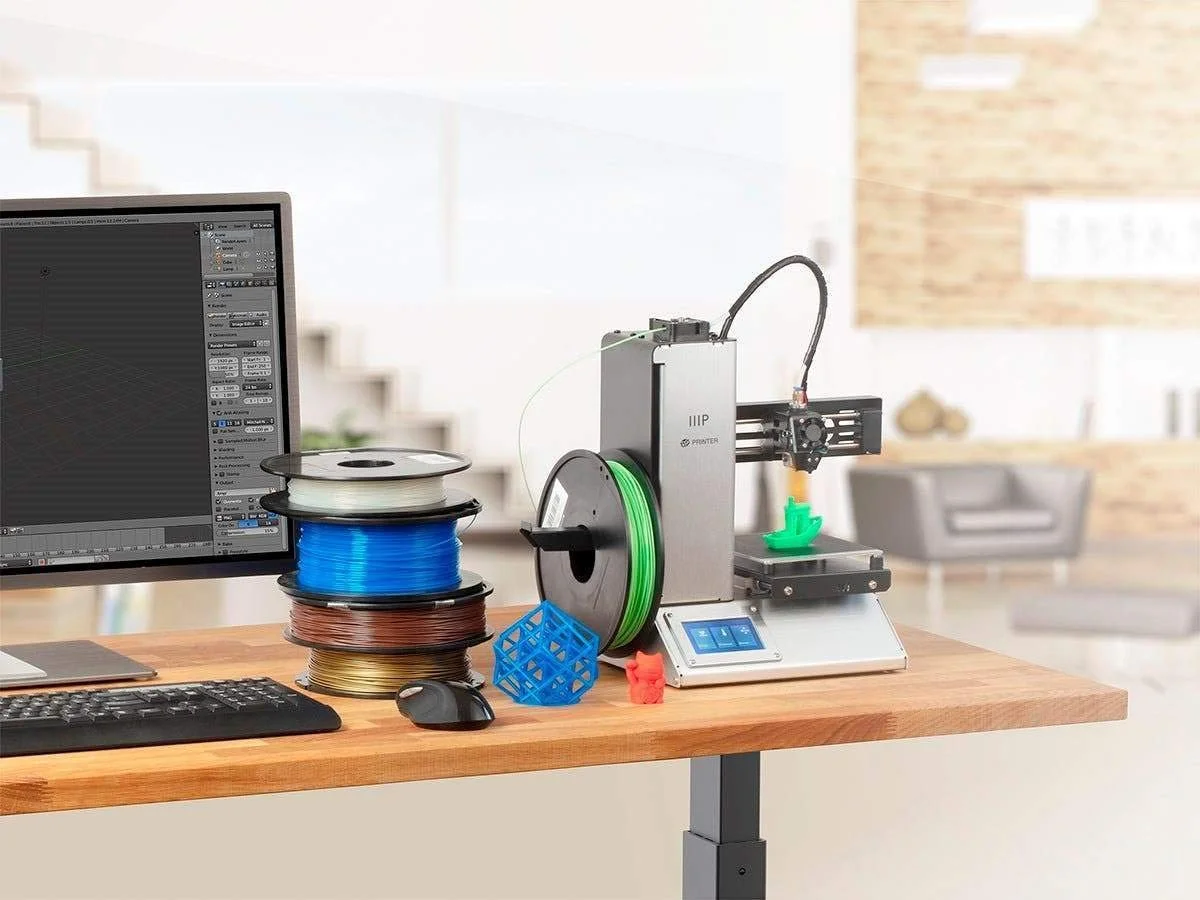3D-принтер Monoprice Select Mini Pro 3D Drucker область друку 120 x 120 x 120 мм Wi-Fi Micro SD-карта Сірий, фото №3