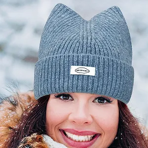 Шапка зимняя ветрозащитная Вязаная - Фото 1