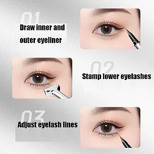 Підводка для очей з подвійним аплікатором Чорний/Коричневий synthetic.ua - Фото 1