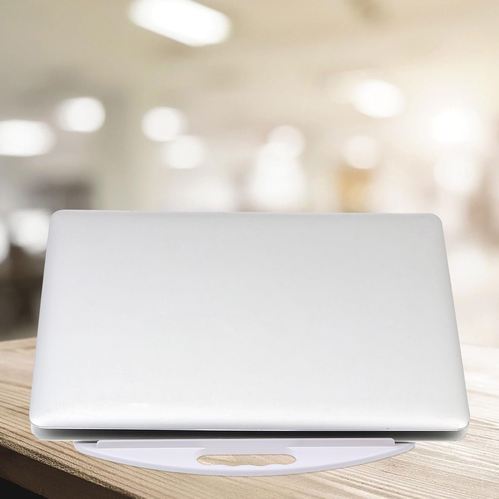 Регульована Підставка для Ноутбука Біла з Обертовою Основою для Охолодження VALICLUD, фото №5