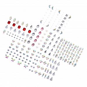 Наклейки Стразы Healeved 6 Листов для Глаз, Декоративные Камни, Наклейки Стразы для Ногтей, Стразы для Лица, Драгоценности для Лица, Наклейки с Камнями - Фото 1