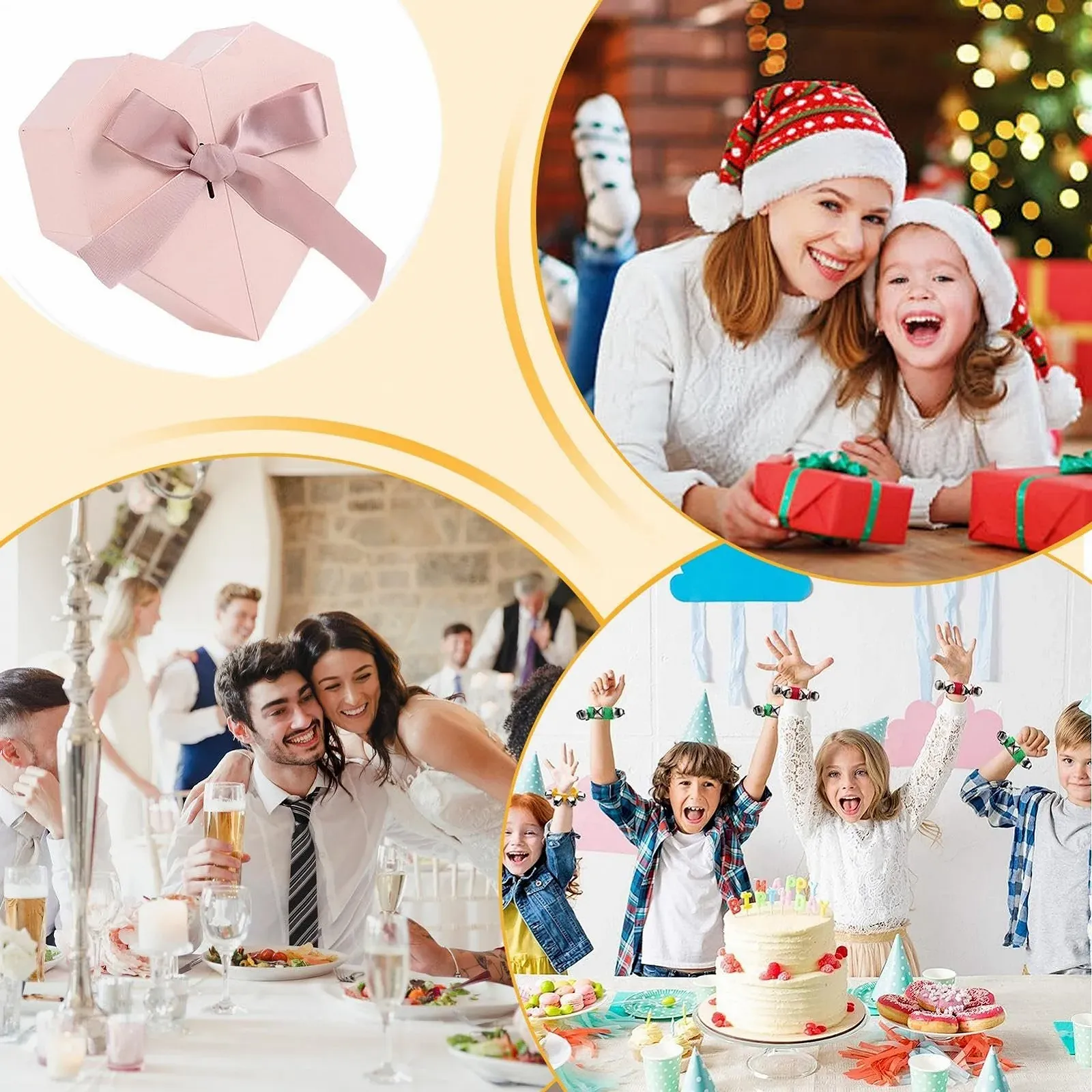 Скарбничка-тримач Festive у формі серця Акрилова, фото №4