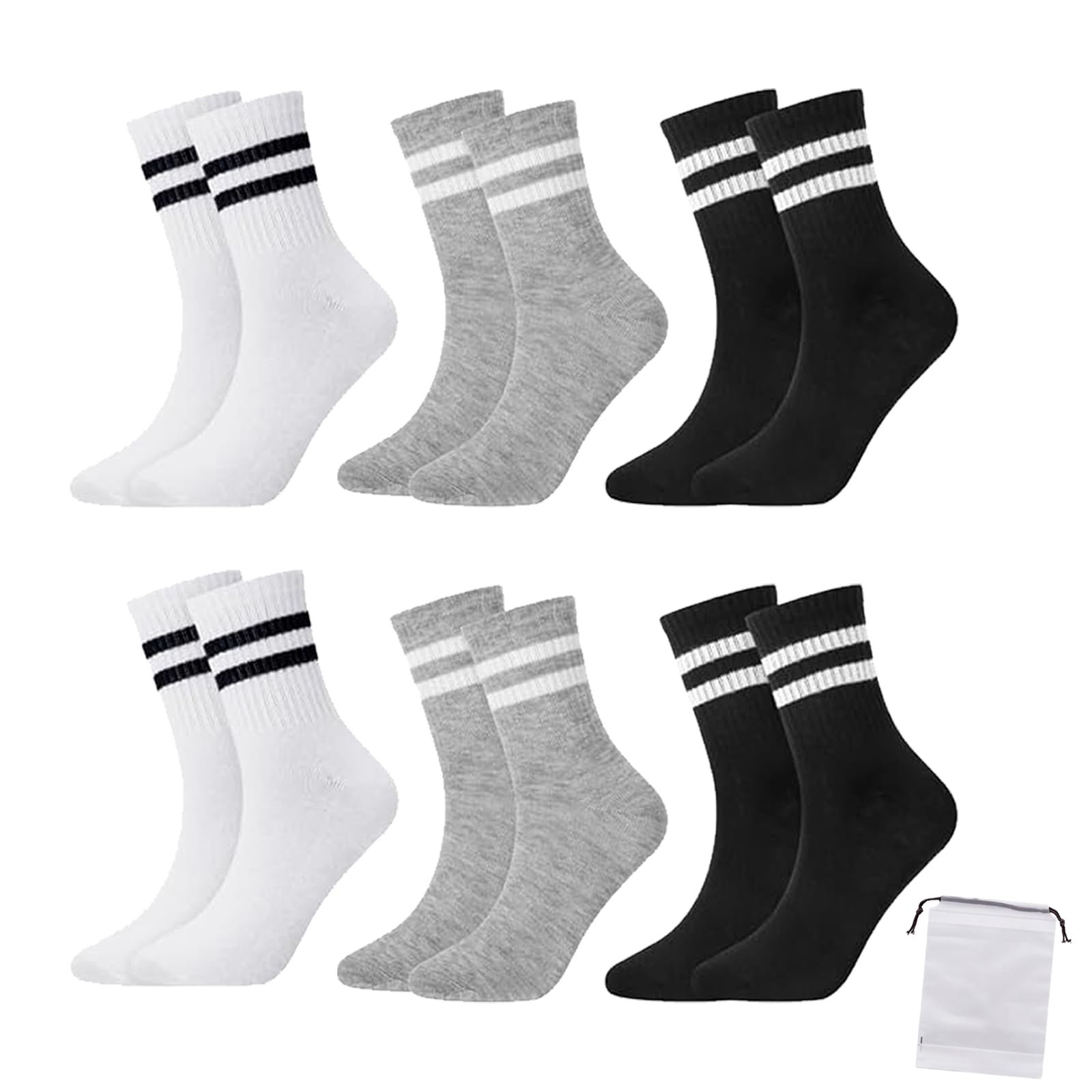 Тенісні шкарпетки Без бренду Смугасті 39-42, фото №1