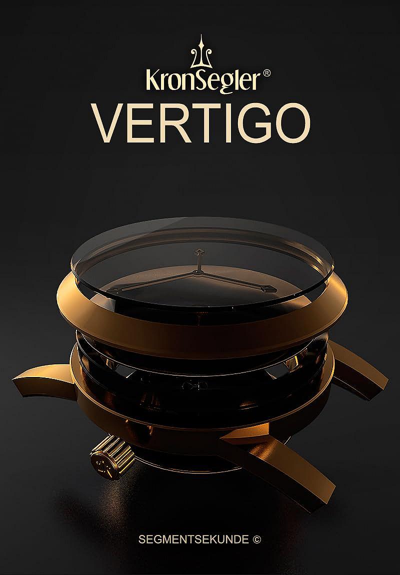 Годинник Kronsegler Vertigo Automatik Herren Armbanduhr позолочений сріблястий з міланським браслетом, фото №5