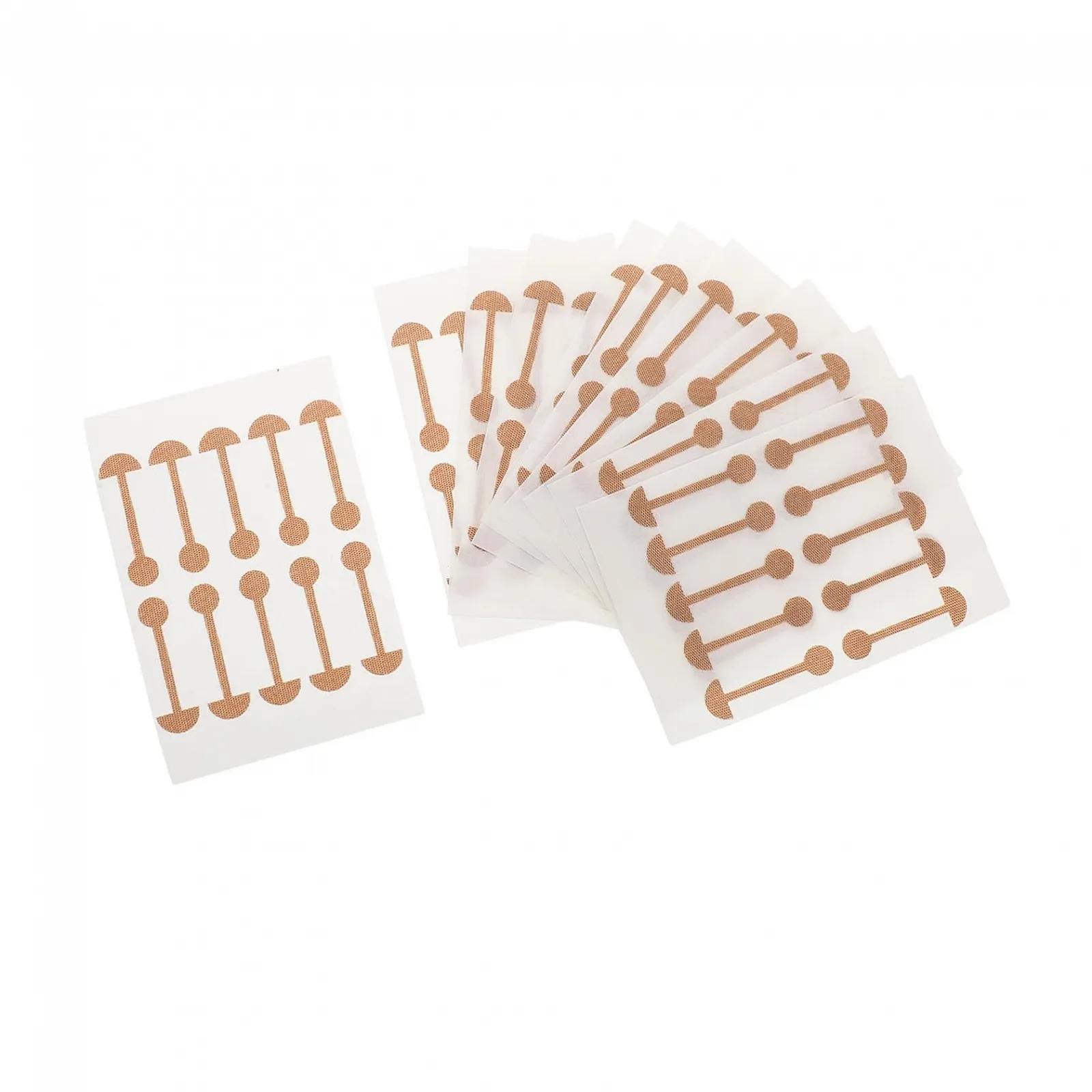 Смужки для корекції крил носа, 10 штук, самоклеючі, еластичні, м'які, комфортні для покращення форми носа та зменшення широких ніздрів для щоденного використання, фото №1