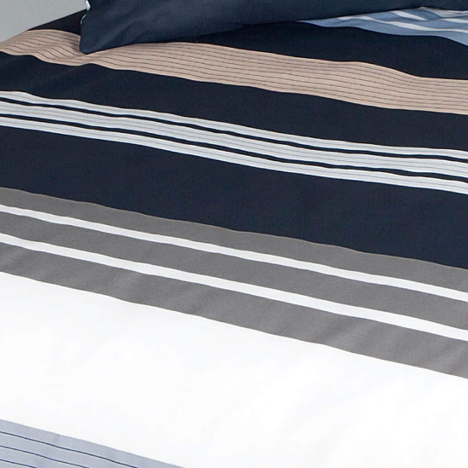 Постільна білизна Janine Mako Satin J.D. 155 x 220 см + 80 x 80 см Срібний Сіро-коричневий Пісочний, фото №6