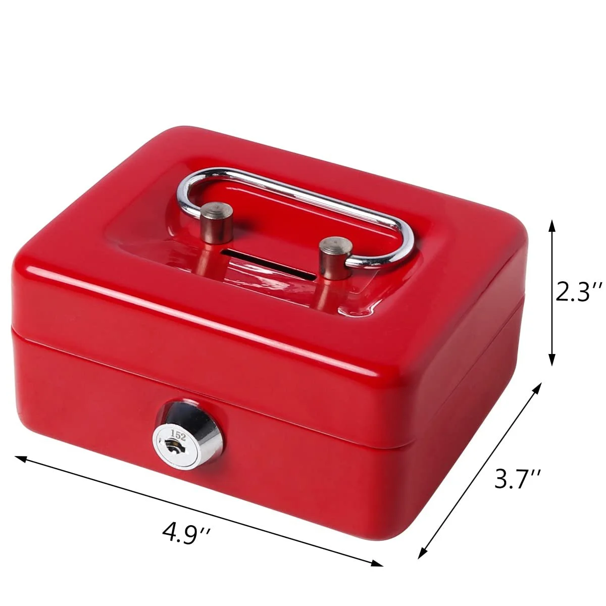 Скарбничка Decaller Металева з замком та прорізом для монет, фото №3