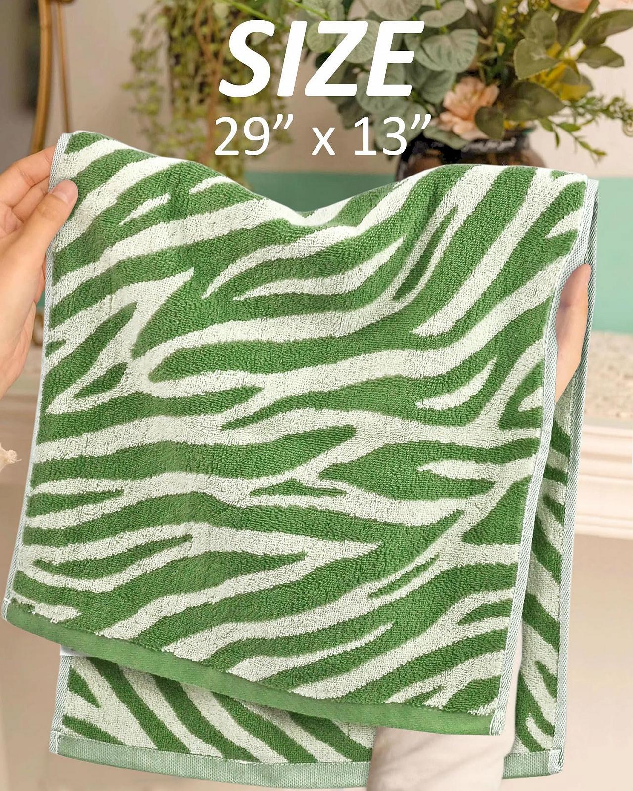 Набір рушників Jacquotha Zebra Stripe 100% бавовна 74 x 33 см Різнокольоровий (4 шт.), фото №2