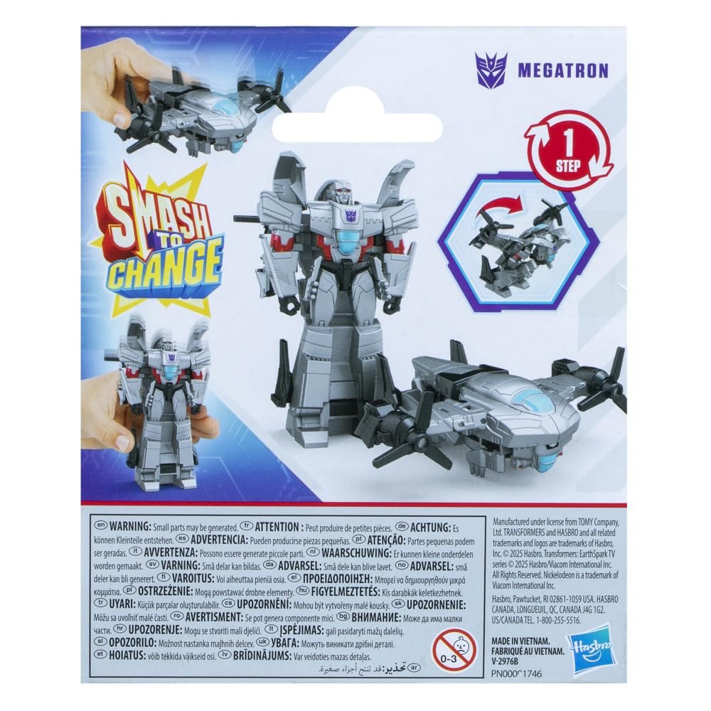 Фігурка Мегатрон Transformers EarthSpark Smash Changers 1-Step, фото №6