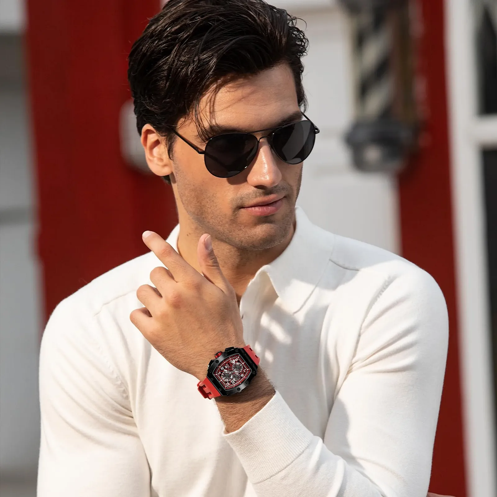 Мужские часы TSAR BOMBA Кварцевый Хронограф Водонепроницаемые Мужские часы Элегантность Нержавеющая сталь / Углеродное волокно / Бриллиантовый корпус / Смола / Бизнес / Спорт / На открытом воздухе / В помещении, фото №2 Мужские часы TSAR BOMBA Кварцевый Хронограф Водонепроницаемые Мужские часы Элегантность Нержавеющая сталь / Углеродное волокно / Бриллиантовый корпус / Смола / Бизнес / Спорт / На открытом воздухе / В помещении, фото №2