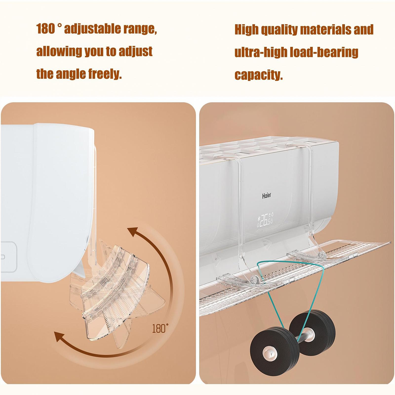 Дефлектор для кондиціонера прозорий проти прямого обдуву універсальний захисний екран, фото №2