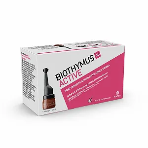 Ампулы Biothymus Active против выпадения волос. Активное средство с интенсивной формулой длительного действия. 10 ампул для одноразового использования. 1 месяц лечения. synthetic.ua - Фото 1