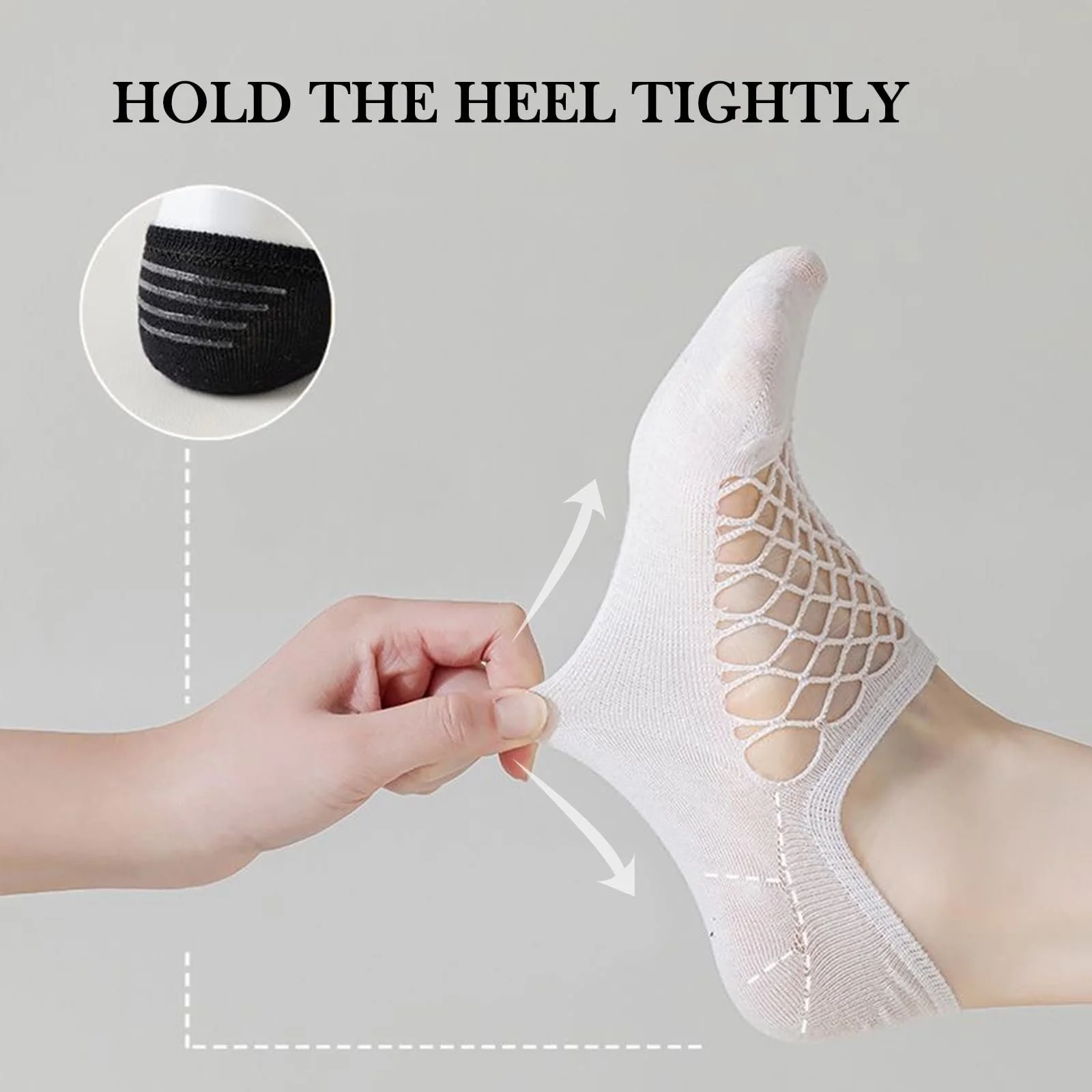 6 пар женских ультра дышащих подследников Невидимые носки, летние модные большие сетчатые низкие носки-следки Повседневные носки-лодочки с нескользящим силиконом, носки до щиколотки для лоферов и кроссовок, фото №4 6 пар женских ультра дышащих подследников Невидимые носки, летние модные большие сетчатые низкие носки-следки Повседневные носки-лодочки с нескользящим силиконом, носки до щиколотки для лоферов и кроссовок, фото №4