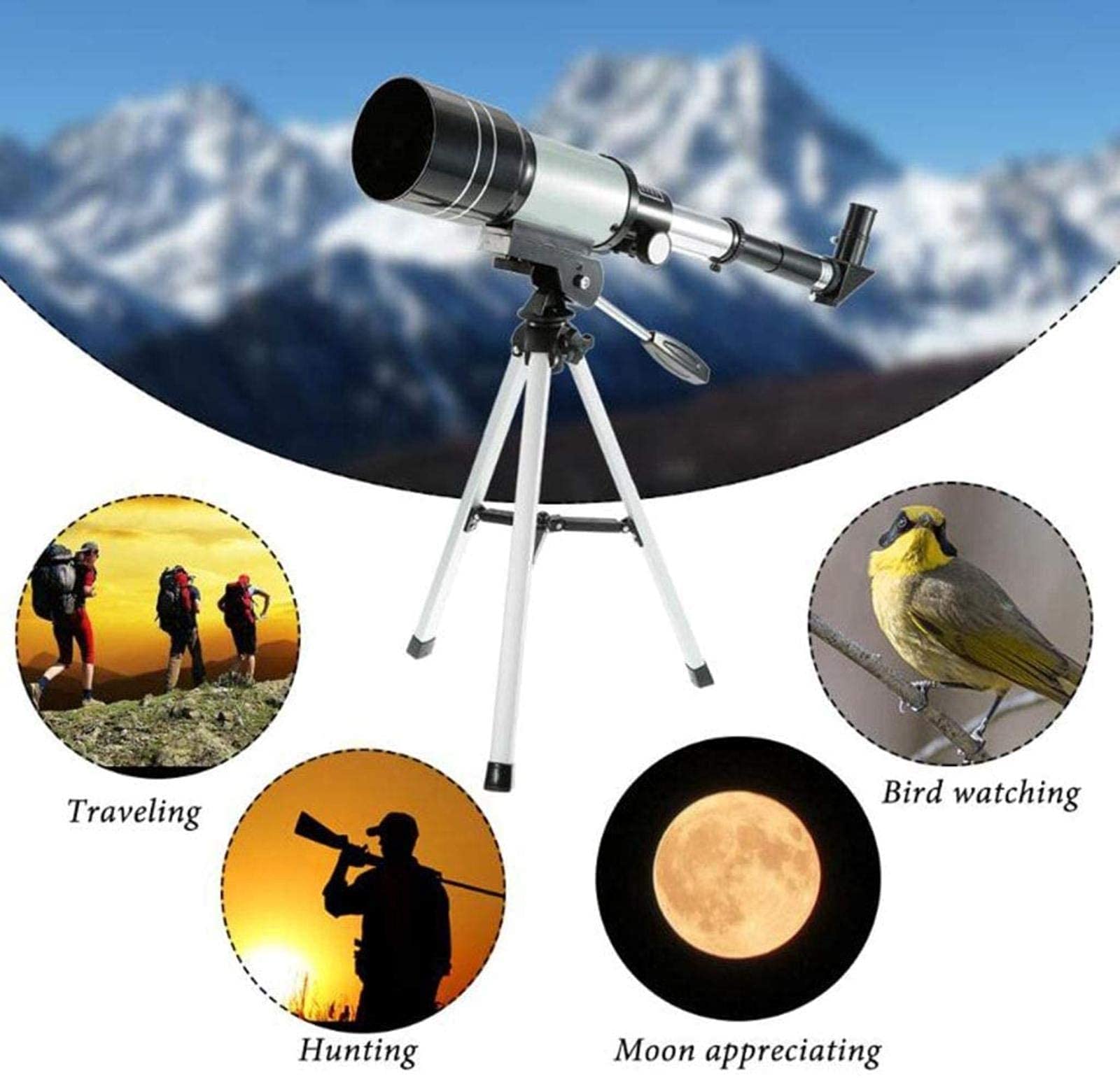 Телескоп Professionelles Astronomisches Teleskop F30070M 150X, фото №6