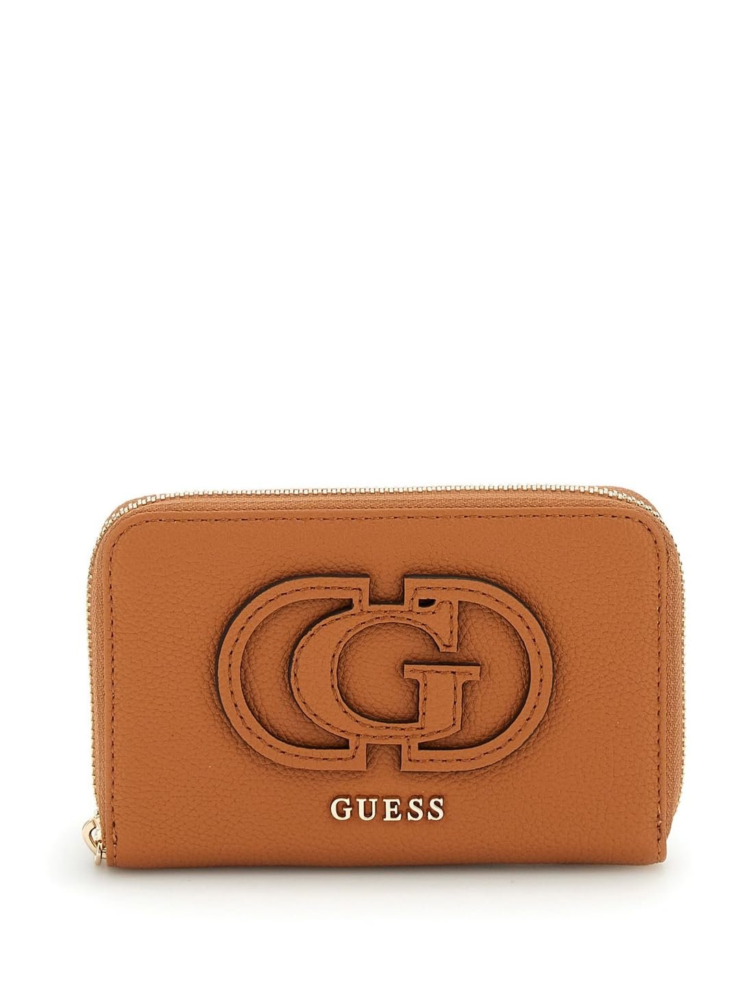 Гаманець GUESS Calebra SLG Medium Zip Around M Cognac, фото №1