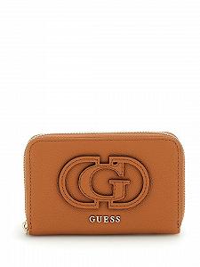 Гаманець GUESS Calebra SLG Medium Zip Around M Cognac - Фото 1
