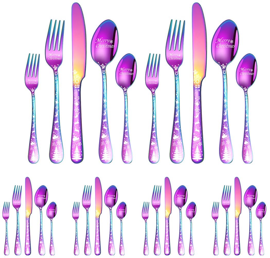 Набор столовых приборов XIAOYU Christmas, 30 предметов, фото №1 Набор столовых приборов XIAOYU Christmas, 30 предметов, фото №1