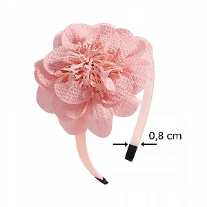 Обруч на голову с большим тканевым цветком для девочек. synthetic.ua - Фото 1