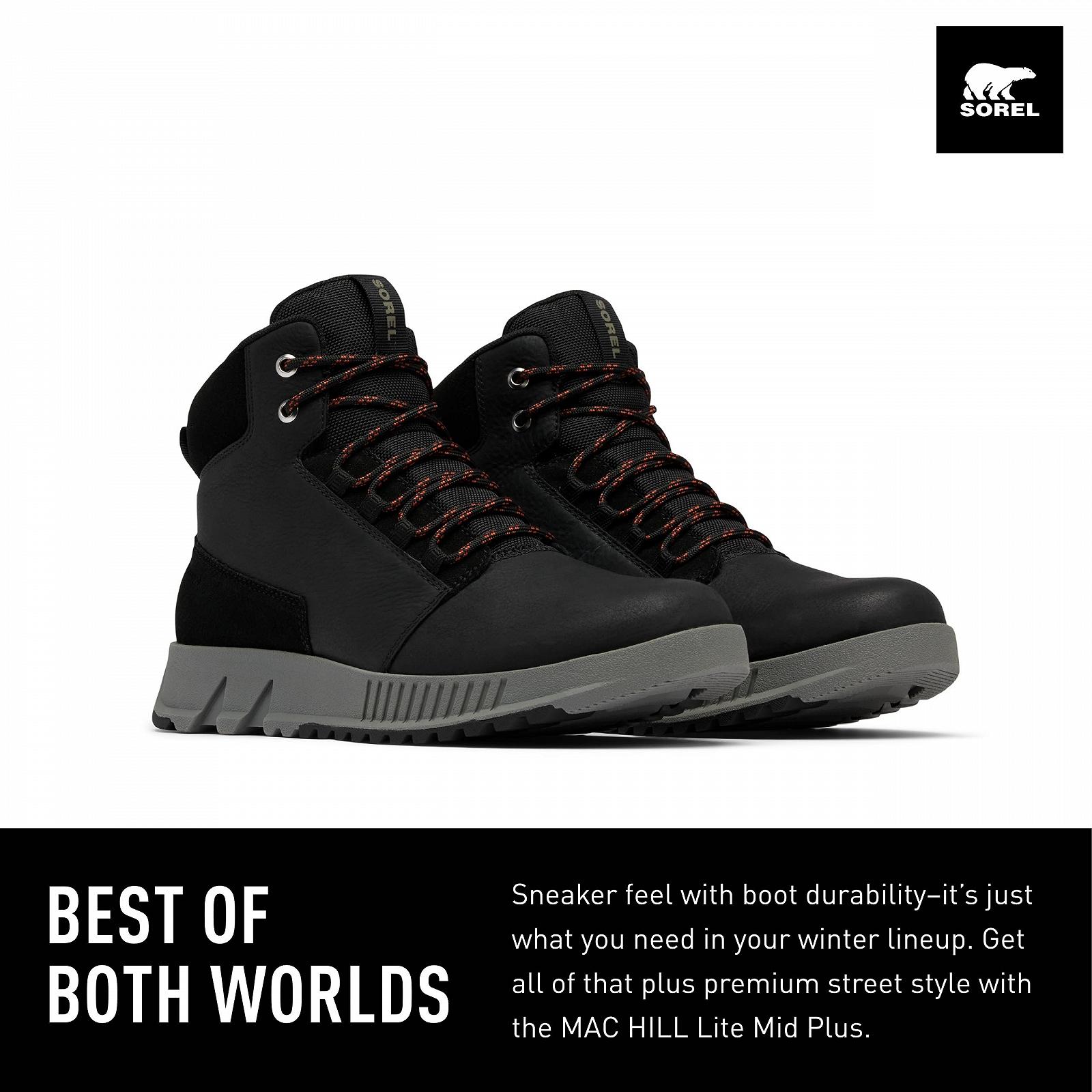 Чоловічі водонепроникні черевики Sorel Mac Hill Lite Plus, фото №2