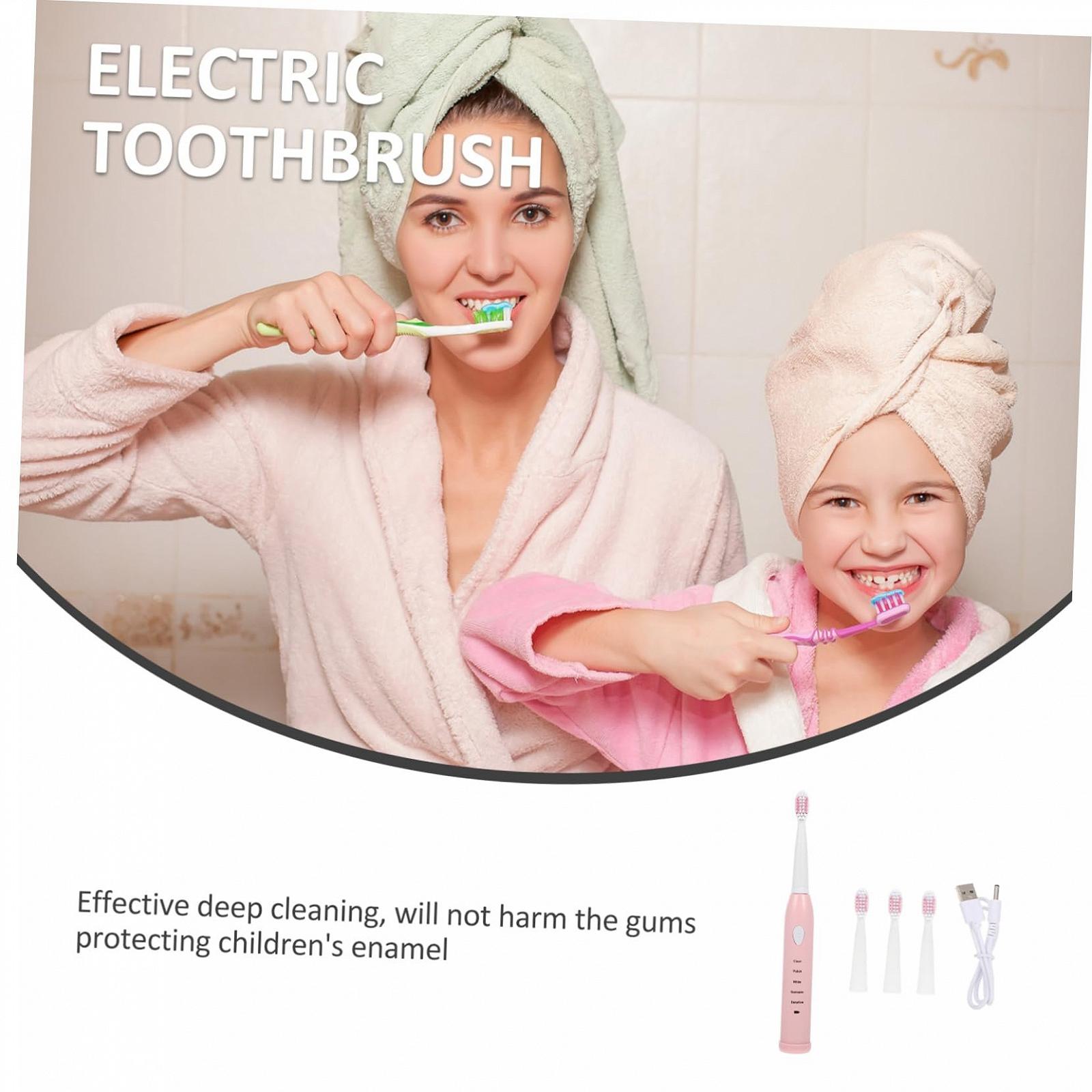 Електрична зубна щітка Beaupretty для дітей автоматична USB м'яка щетина, фото №2