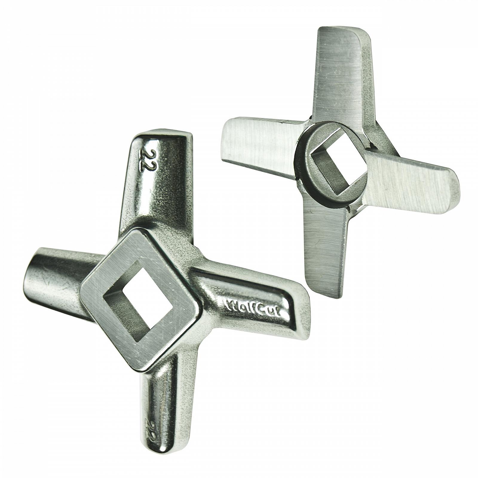 Ніж для м'ясорубки Size 22 Stainless Steel Cross Blade, фото №1