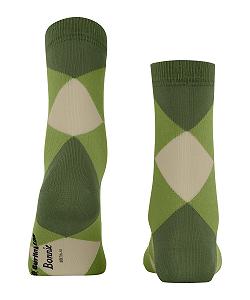 Носки Burlington Bonnie Женские, дышащие, из органического хлопка, с плоским швом, без давления на пальцы, модные, с ромбами, One-SIZE-FITS-ALL, 1 пара synthetic.ua - Фото 1