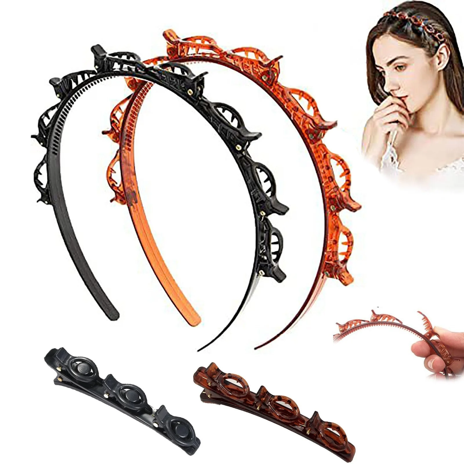 Набор обручей с клипсами, фото №1 Набор обручей с клипсами, фото №1