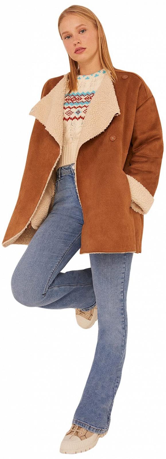 Пальто Springfield Женское Двубортное, фото №1