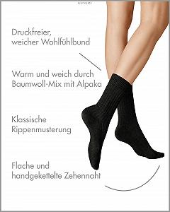 Жіночі в'язані шкарпетки Kunert Winter Dreams-Rib Sod synthetic.ua - Фото 1