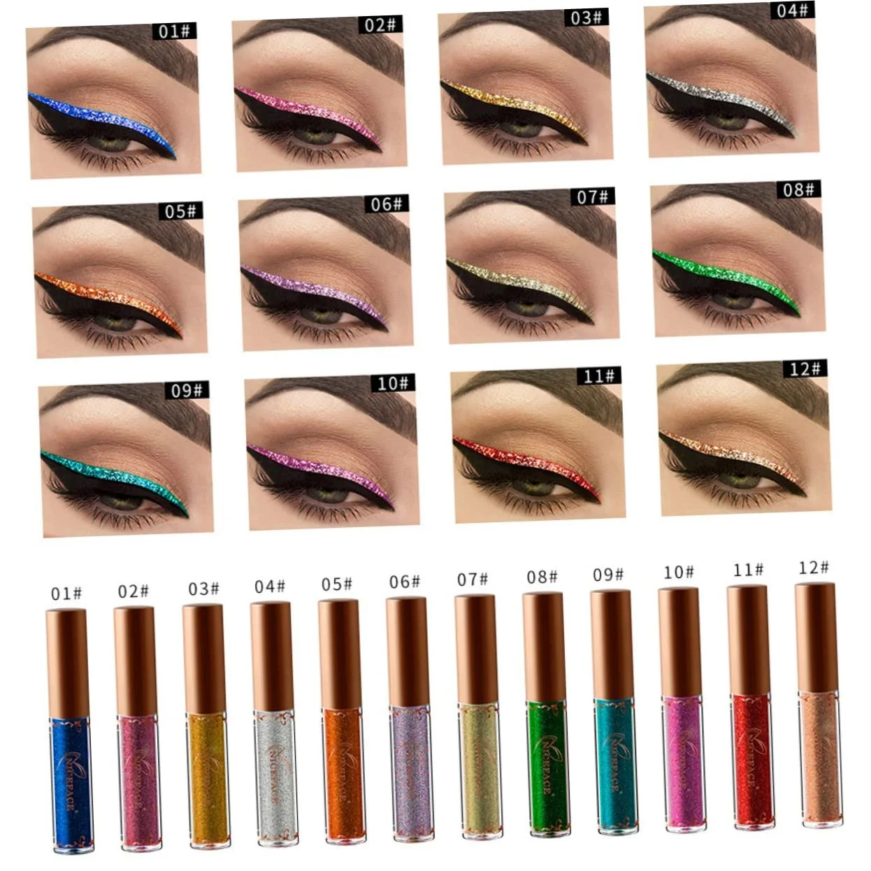 Підводка рідка minkissy Металевий колір, фото №7