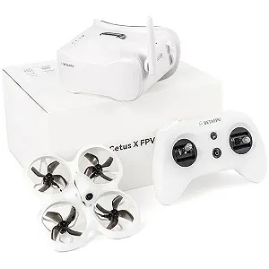 Квадрокоптер BETAFPV Cetus X FPV Kit с очками FPV, 4 аккумуляторами, пультом и кейсом, до 80 м, до 5 мин - Фото 1