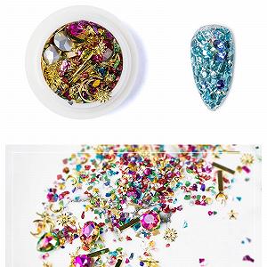 Стрази для нігтів Різні форми Сплав Пластик Змішаний колір - Фото 1