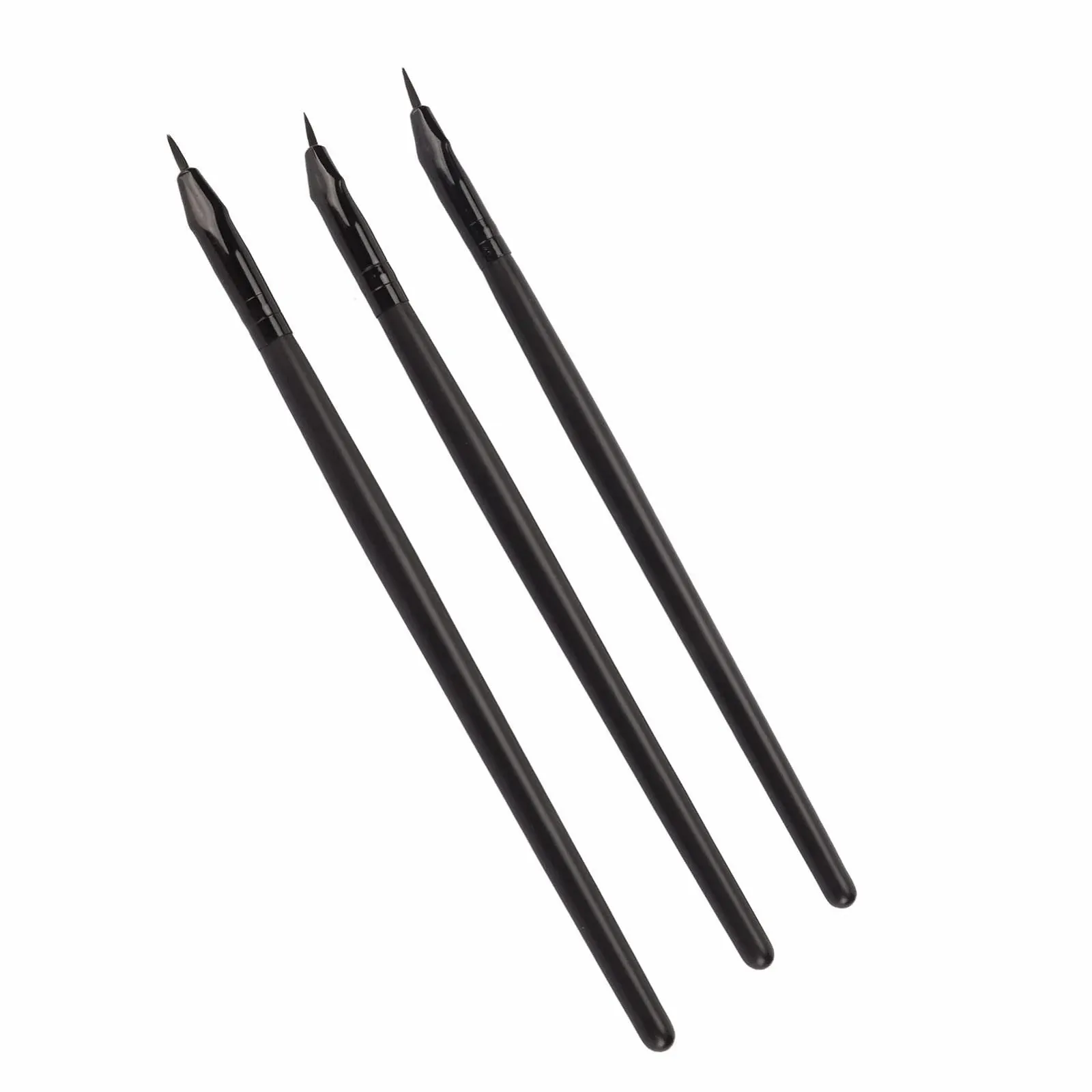 Пензлі для гелевої підводки Вигнутий 3 шт., фото №4