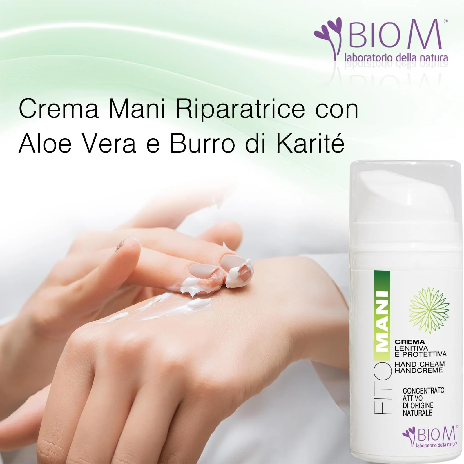 Крем для рук BioM Laboratorio della Natura Intensive Repairing, омолоджуючий та зволожуючий 100 мл, фото №4