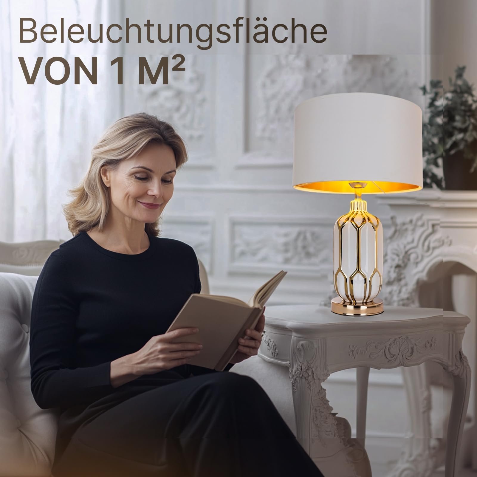 Настільна лампа LED ARTE LAMP REVATI чорний текстильний абажур з кабелем, фото №9