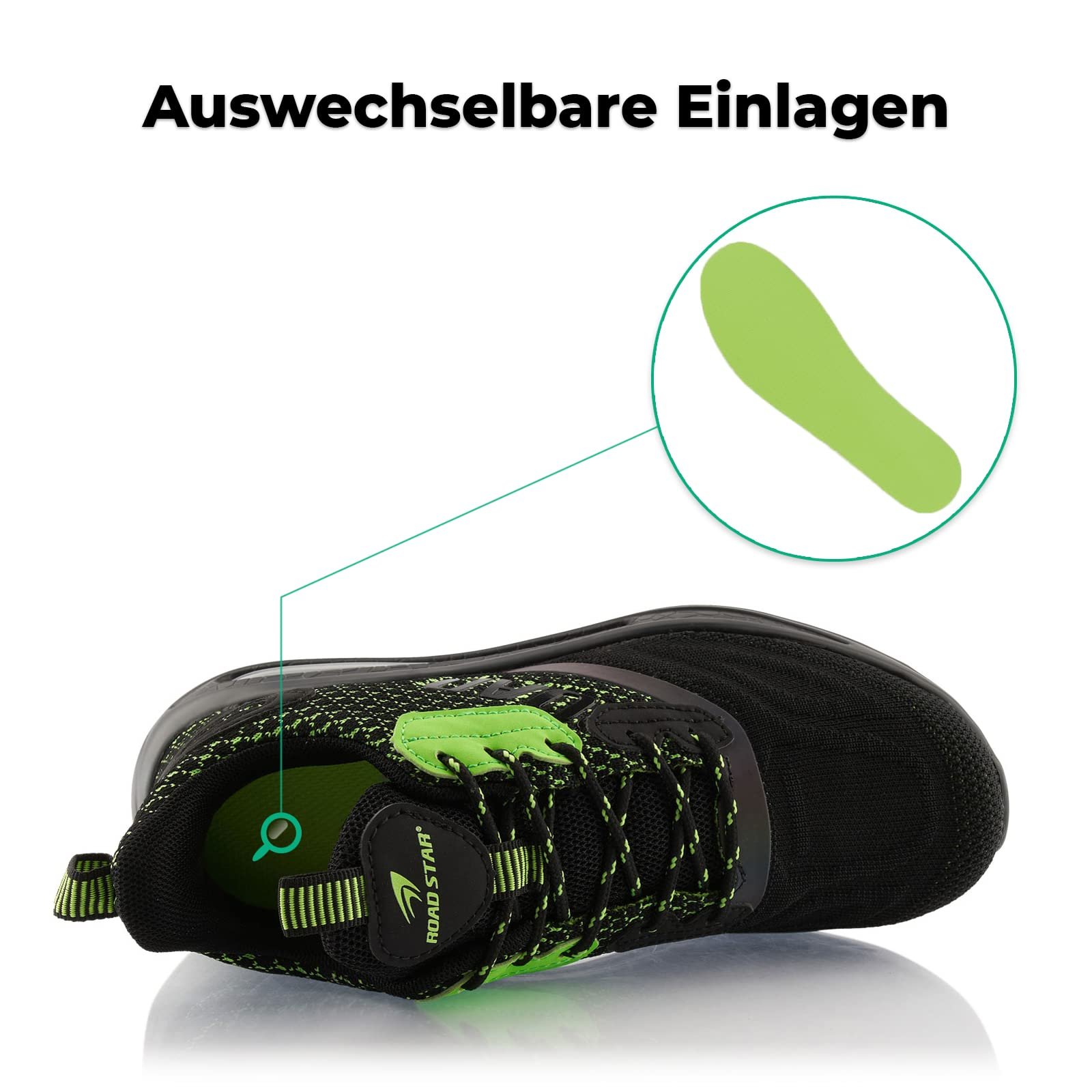 Кроссовки Fusskleidung® Унисекс Спортивная обувь Амортизирующие Легкие кроссовки для бега, фото №5