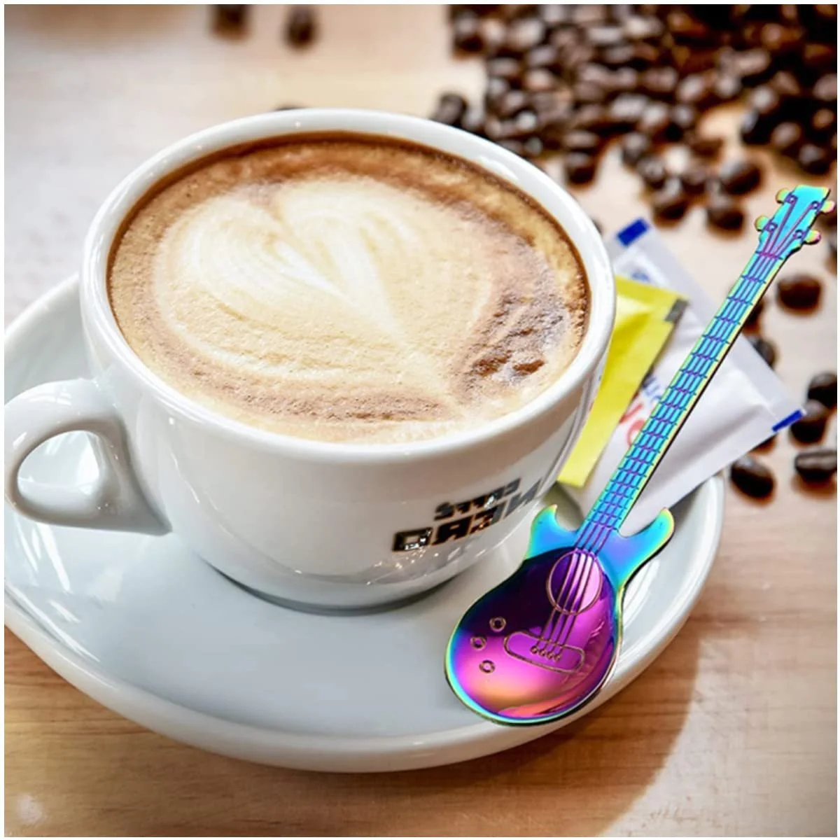 Набір з 2 гітарних ложок для кави, фото №6
