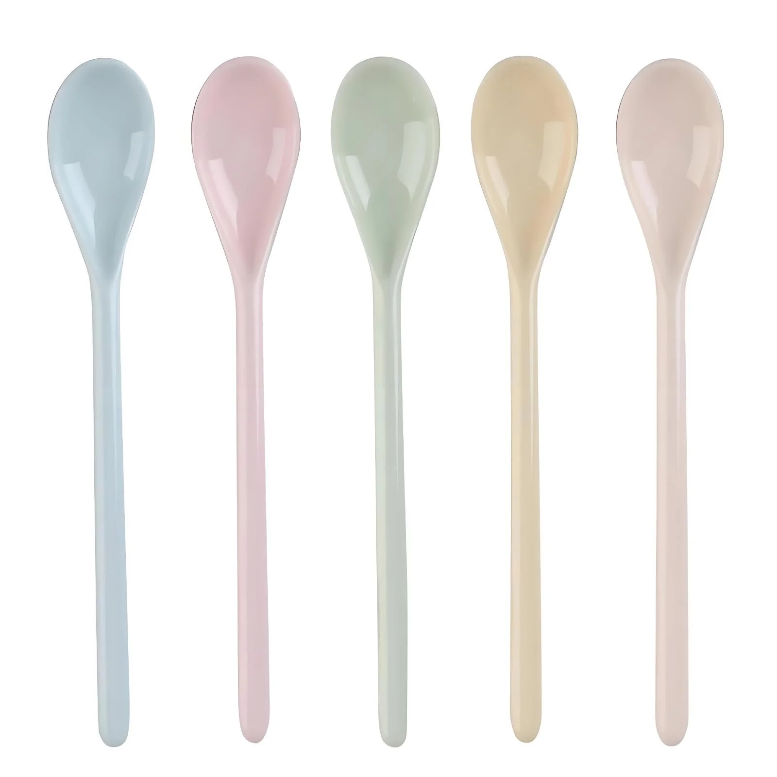 Ложка Пластикова GIONAR Набір 5 штук Різнокольорові, фото №1