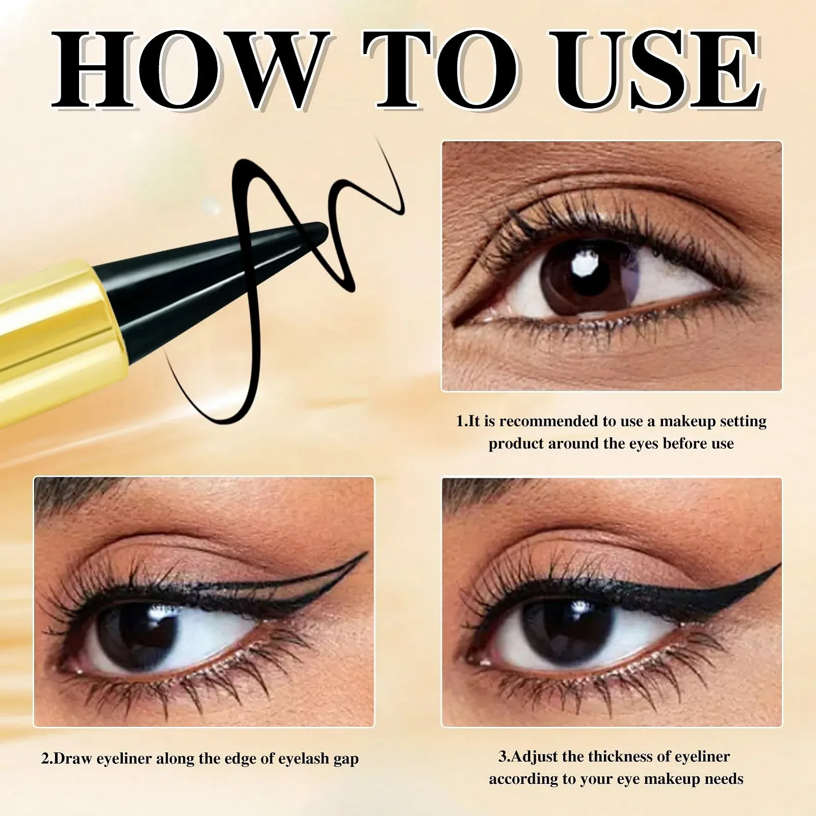 Олівець для очей Водостійкий Гелевий, фото №3