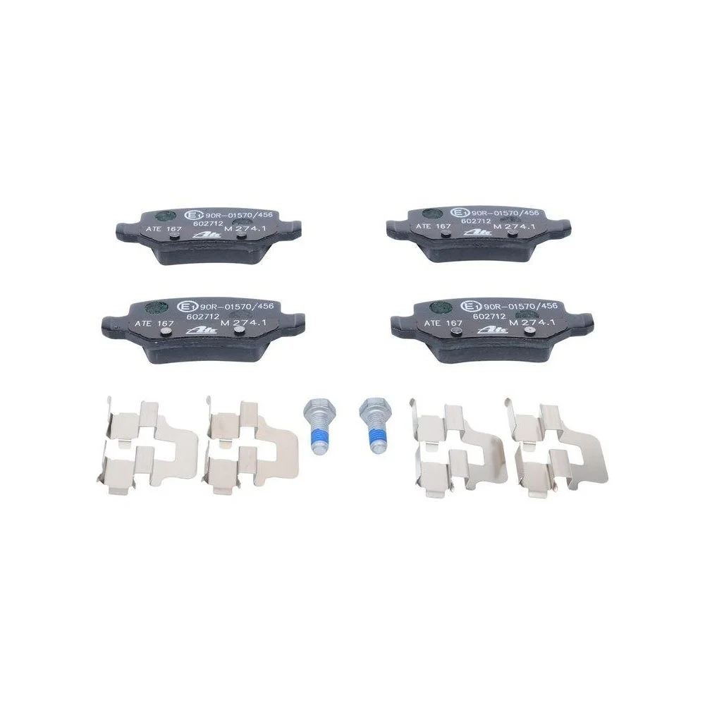 Комплект гальмівних колодок, дискове гальмо ATE 13.0460-2712.2 для MERCEDES-BENZ, задній міст, фото №1