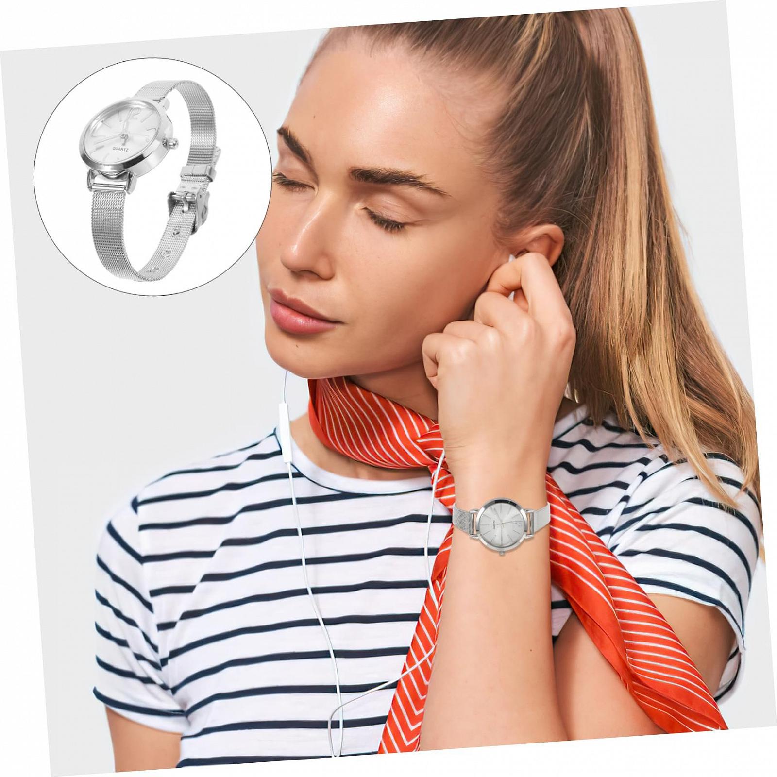 Женские часы VALICLUD Quartz Элегантные с сетчатым ремешком, фото №8