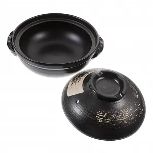 Кастрюля-жаровня IMIKEYA керамическая с крышкой 500 мл - Фото 1